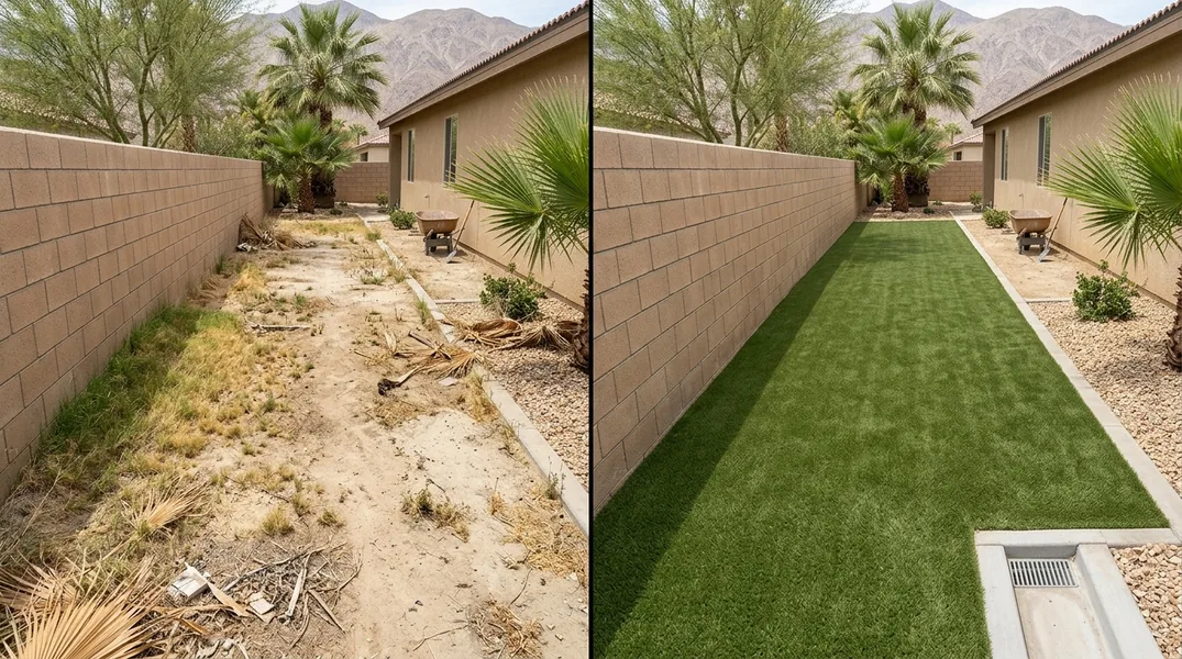 Result artificial grass installation in Palm Desert - Palm Desert Artificial Grass Installation